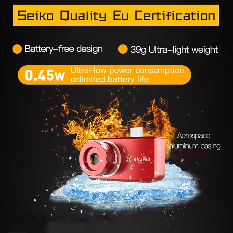 InfiRay T2S инфракрасный Термальность изображений Камера смартфонов Ночное видение