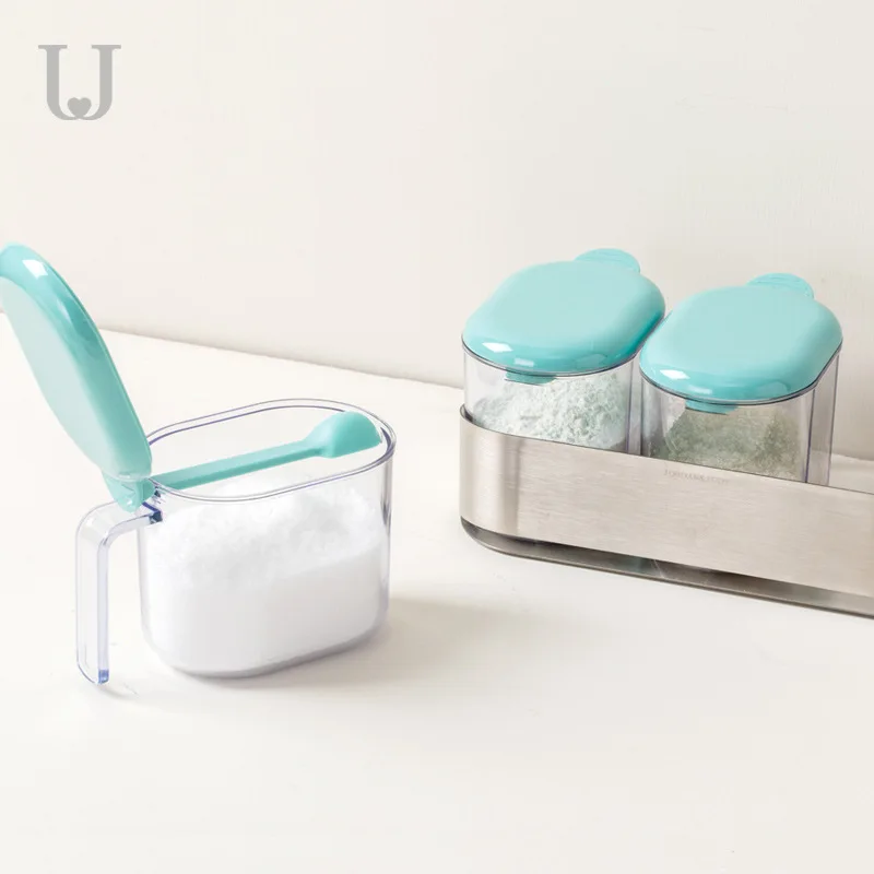 3pcs/set Youpin Jordan&ampJudy Seasoning Box Set Moisture Proof MSG Salt Shaker with Spoon Sealed Jar | Электроника