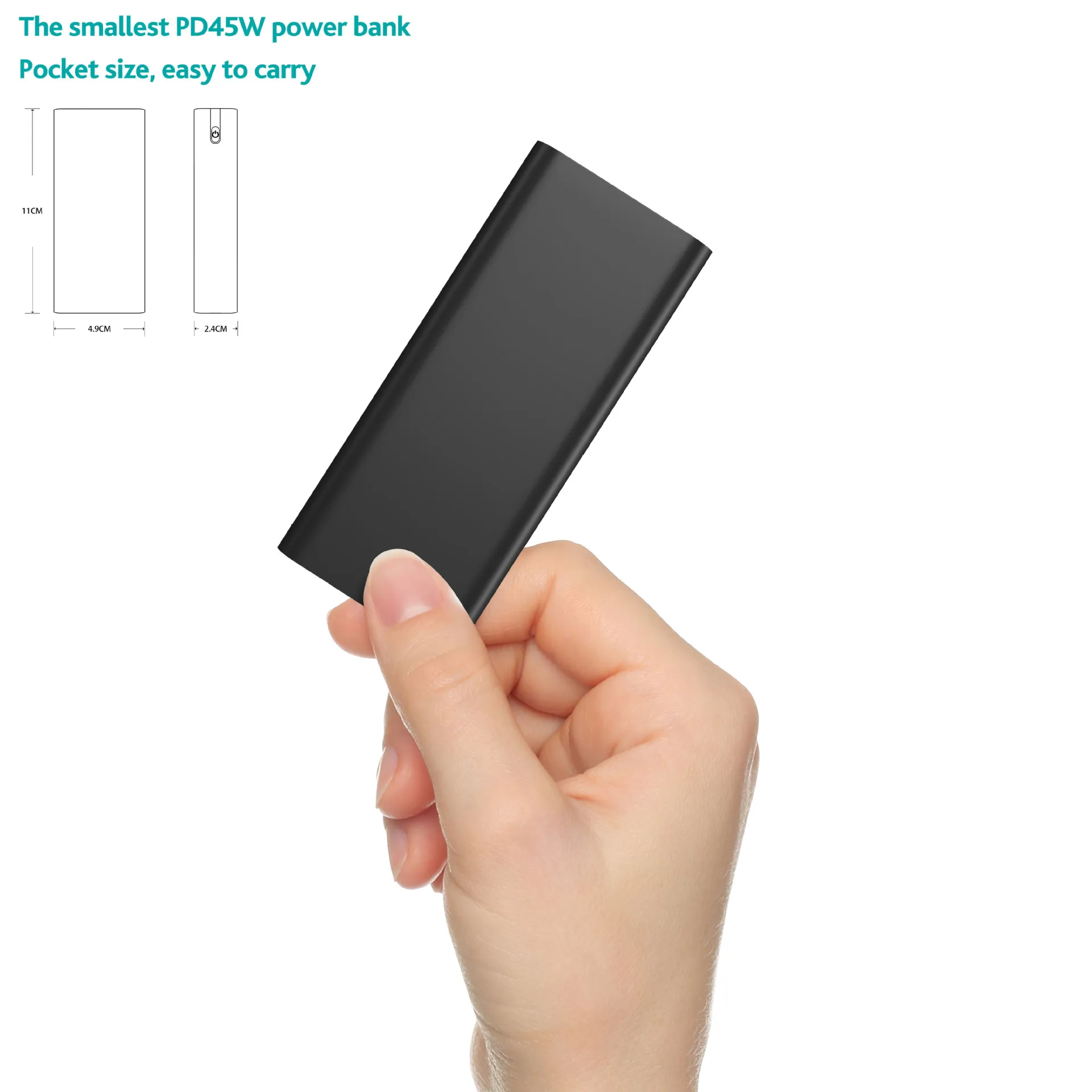 power bank 45w fast charge 10000mah high power multi function powerbank mobile phone auxiliary battery charger for phone laptop free global shipping