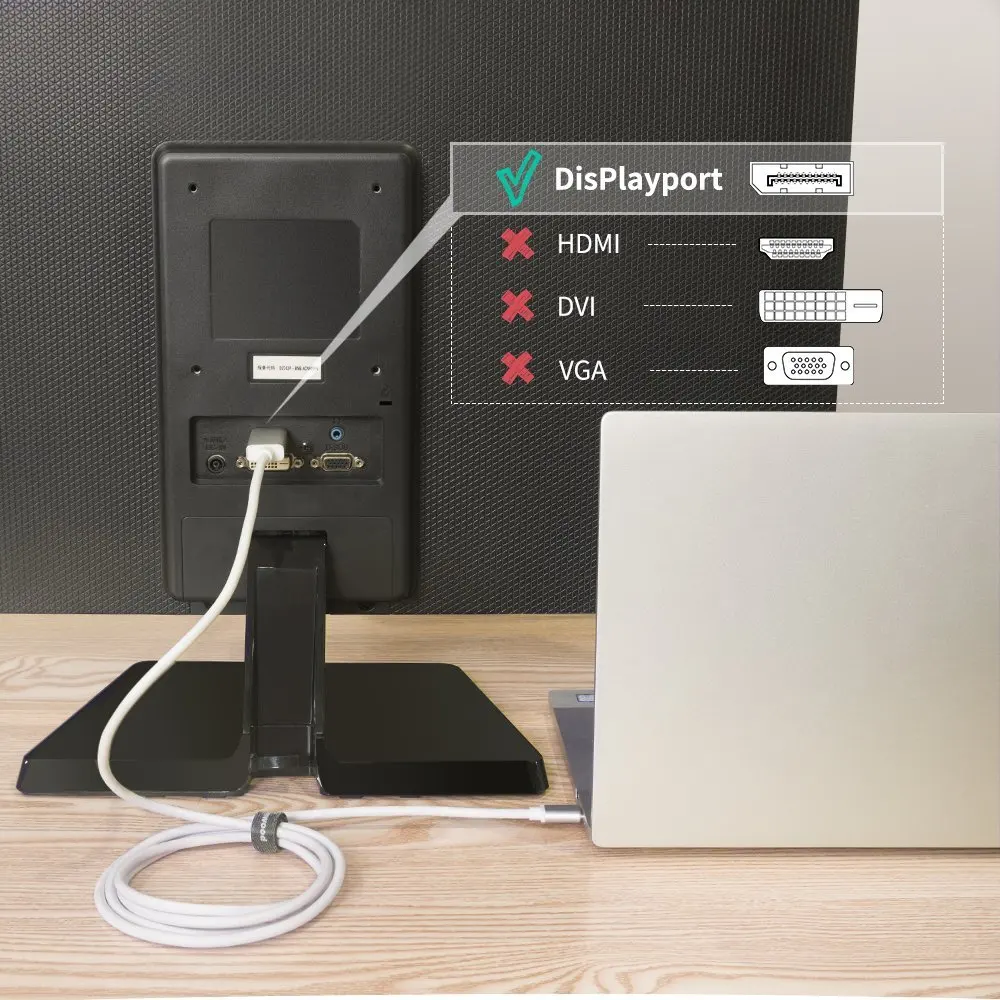 Usb кабель C DP (4K @ 60Hz) совместимый с Thunderbolt 3 DP1.2 для монитора дисплей проектор портом