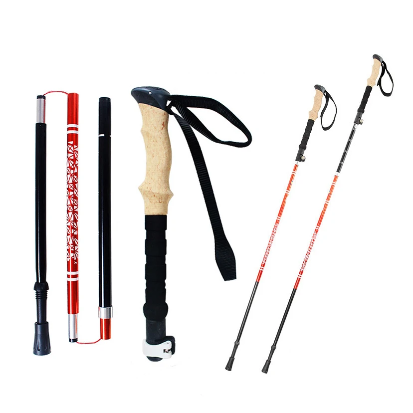 Палки для скандинавской ходьбы телескопические треккинговые походные палки