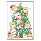 Набор для вышивки крестиком 11CT 14CT, набор для рукоделия сделай сам, картины для домашнего декора, празднование Рождества