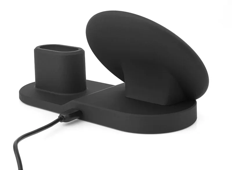 Беспроводной Зарядное устройство подставка для iPhone airpods Apple Watch, док-станция для зарядки Зарядное устройство для наручных часов Apple Watch Series 4/3/2 iPhone X 8 XS XR