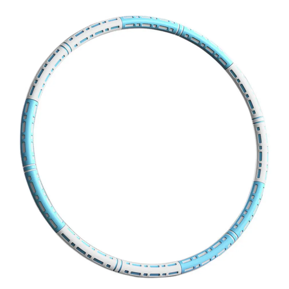 

6 Parts Detachable Stainless Steel Sport Hoops Women Aro Fitness Training Gym At Home Massage Waist Ring Weight Loss Yoga Circle