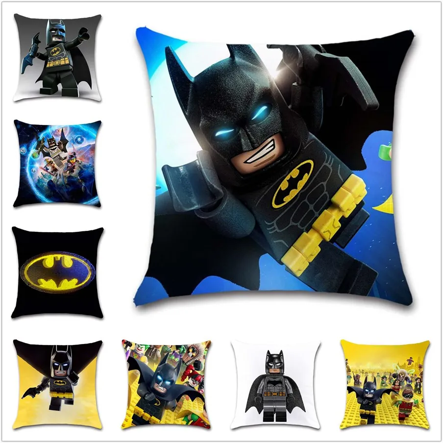 Мультфильм фильм шаблон логотип БЭТМЭН знак белая наволочка украшение стул