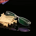 Мужская квадратная оправа для очков, Ультралегкая полуоправа из титана для очков для коррекции близорукости