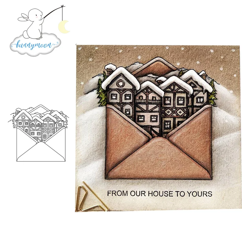 CH здания прозрачный силиконовый штамп запечатать себя Скрапбукинг альбом листы