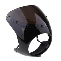 universal motorcycle 7 headlight fairing mask wind screen front fork mount kits for harley for kawasaki for honda motorbike