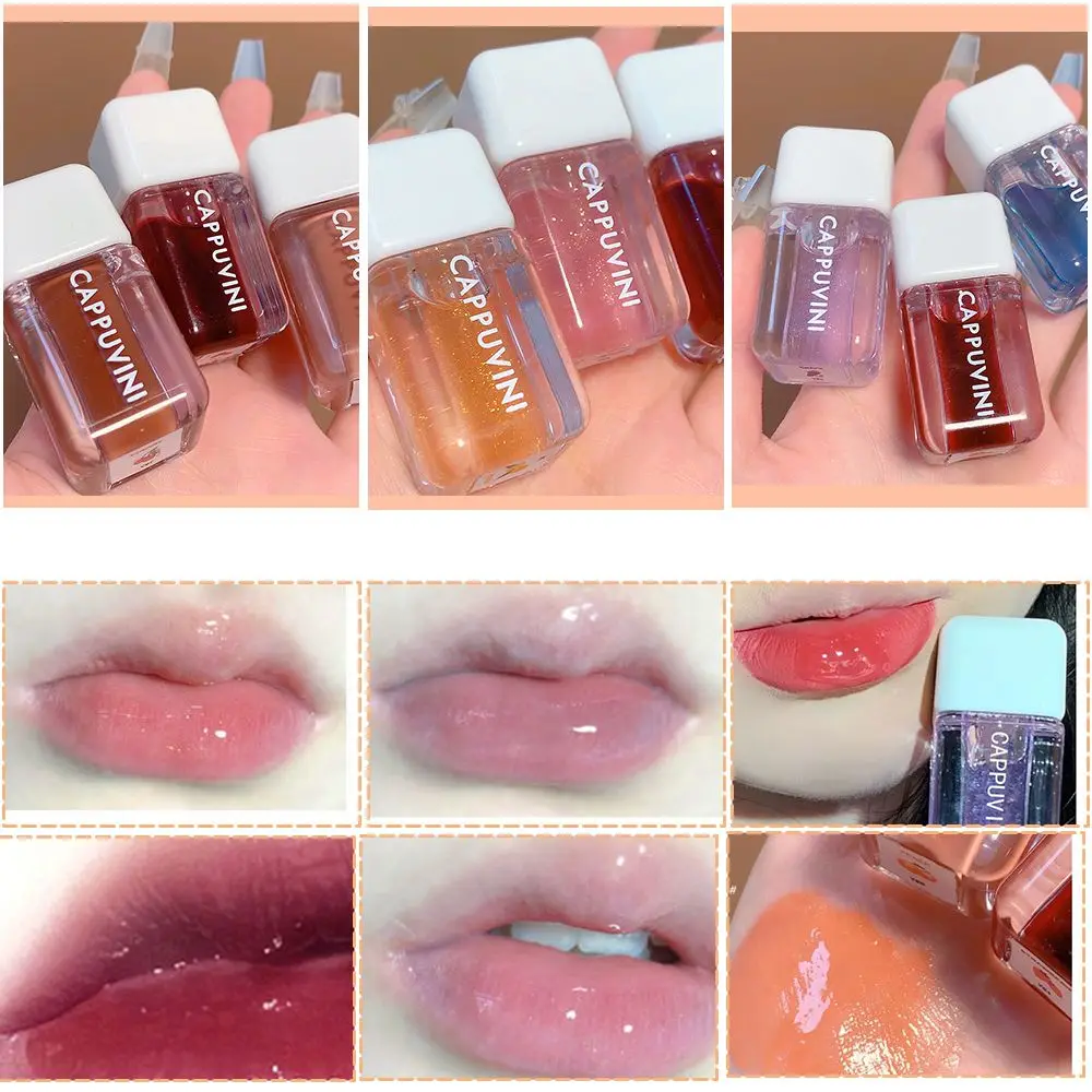 

Water Shine Makeup Tools Transparent Waterproof Lip Balm Moisturizing Lipstick Mirror Lip Glaze Lip Gloss