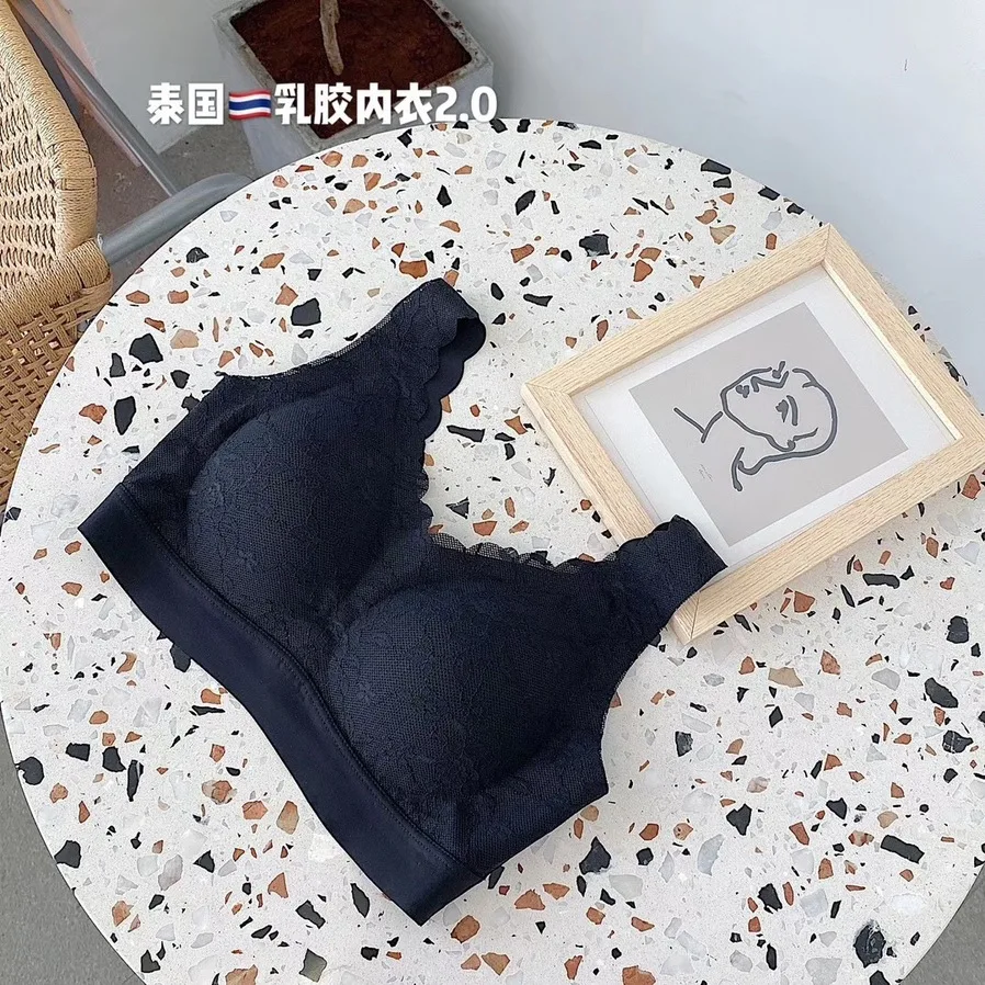 Женский бюстгальтер Не оставляющий следов кружевной латексный без стального