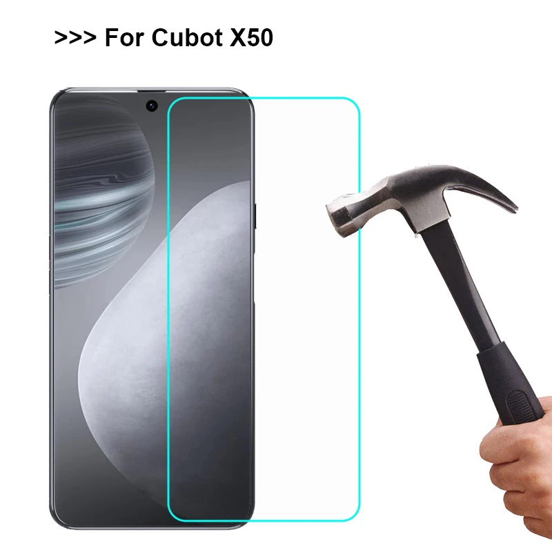 Взрывозащищенное Закаленное стекло Cubot X50 Vidrio для переднего ЖК дисплея пленка