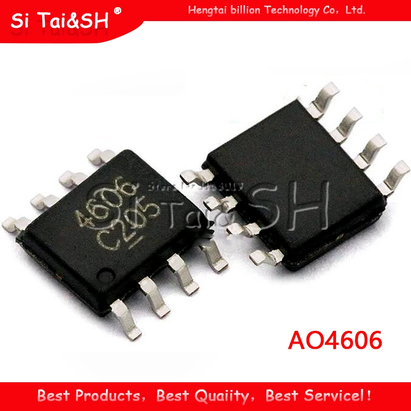 10 шт. AO4606 SOP8 4606 SOP A04606 SMD силовой MOSFET Новый и оригинальный