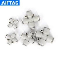 airtac pneumatic accessories quick connector apza series pu air pipe connector cross four way connector apza4681012
