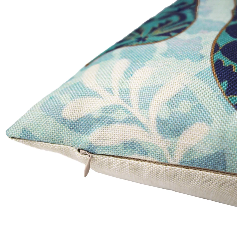 Новинка лидер продаж 18 дюймов чехол для подушки из хлопка и льна океан пляжа море