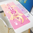 Коврик с розовым Сейлор Мун, коврик для мышек с аниме габинетом, геймерский ковер, Большой планшет, фотографические игровые аксессуары, коврик для мыши