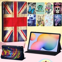 for samsung galaxy tab s6 lite p610 p615 10 4 inch leather stand cover case 2020 new old image series flip tablet cover case
