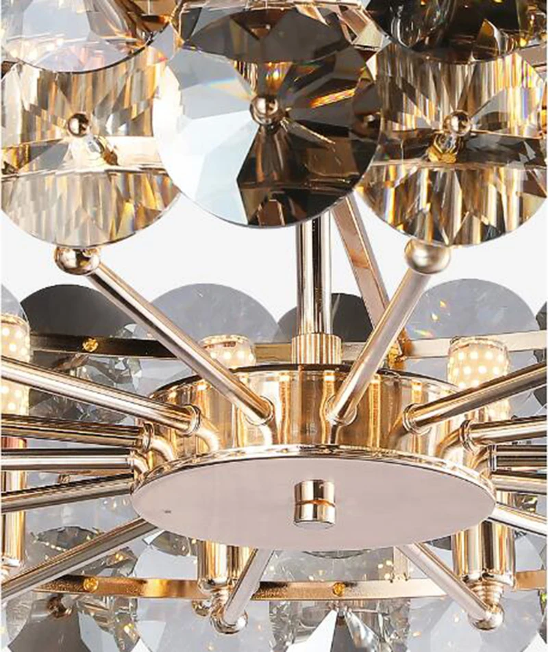 

Light luxury modern crystal chandelier simple lamp creative living room lamp