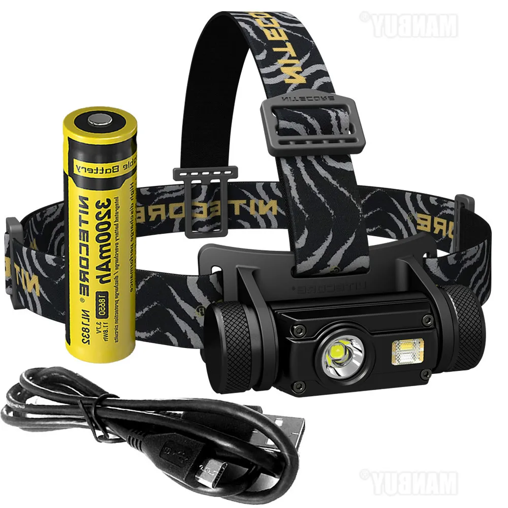 Налобный фонарь NITECORE HC65 2021 аккумуляторная батарея 18650 лм CREE XML2 U2 светодиодный