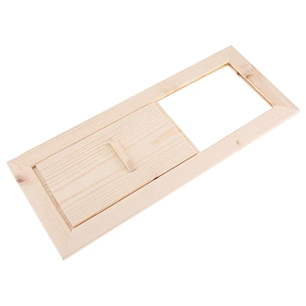 

Summer Bath Practical Grille Ventilation Shutter Window Sliding Smooth Cedarwood Easy Install Home Bathroom Sauna Air Vent