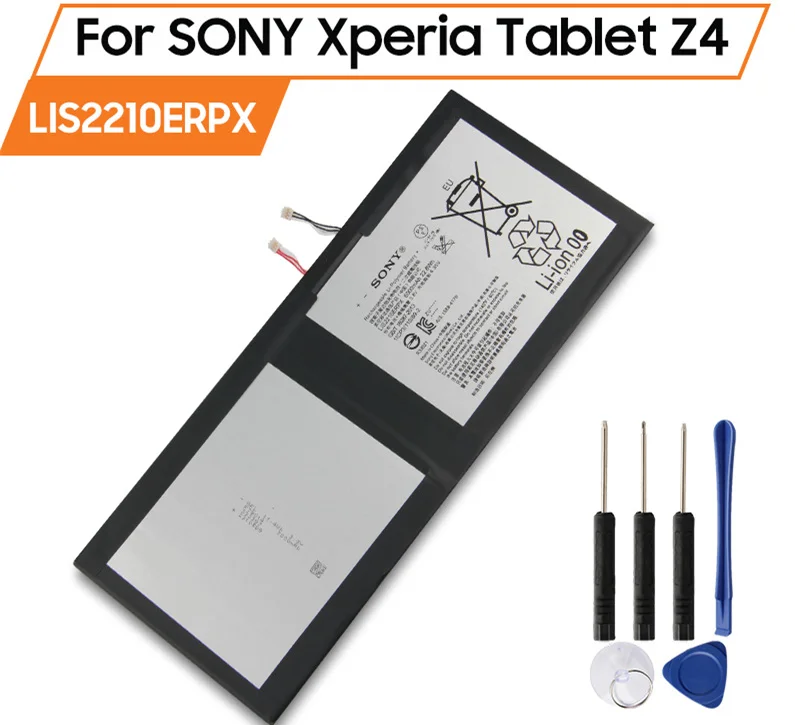 

6000mAh LIS2210ERPX LIS2210ERPC Replacement Battery For Sony Xperia Z4 Tablet SGP712 SGP771 1291-0052 Batteries