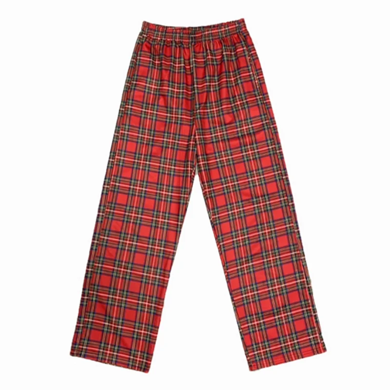 

Женские брюки в шотландскую клетку, с высокой талией