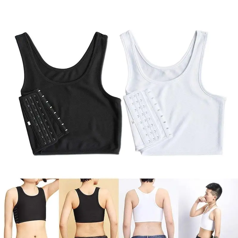 

Women Buckle Short Chest Breast Buckle Vest Tops Plus size Casual Breathable Top Short Top