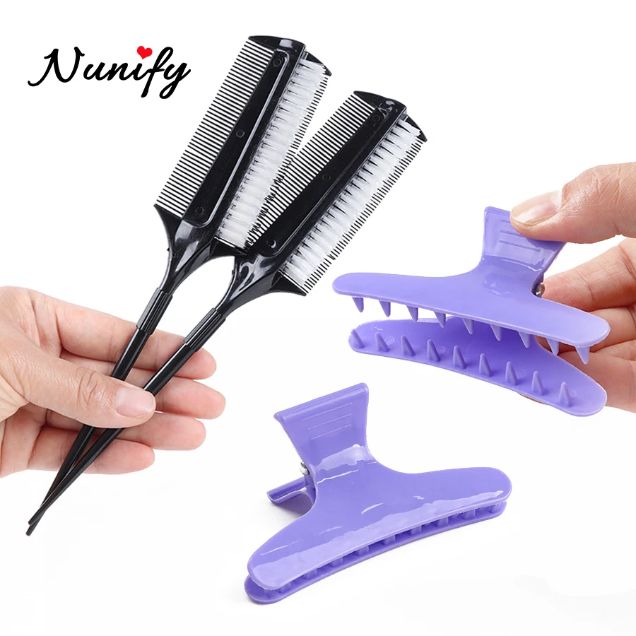 Профессиональная парикмахерская двухсторонняя Расческа для окрашивания волос 4