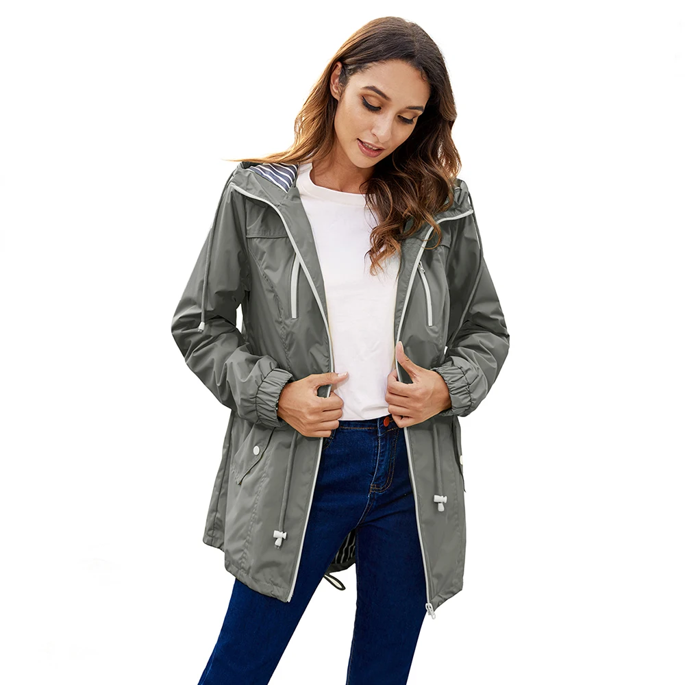 

Long Raincoat Outdoor Overalls Waterproof Womens Raincoat Yellow Rain Coat Impermeable Mujer Para Lluvia Cover Rain Gear 3YYJ101