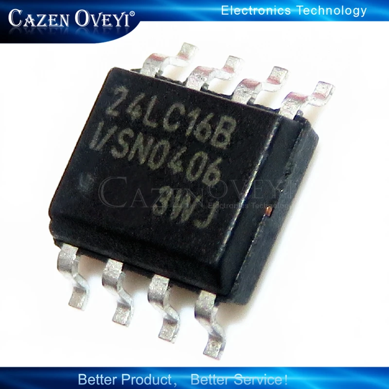

10 шт. 24LC16B-I/SN 24LC16B-I/SN 24LC16B-E/SN 24LC16B 24LC16 SOP-8 в наличии