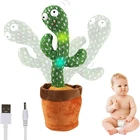 Bluetooth танцующий кактус, телефон 120, песни, пение, качтус, мягкая кукла, запись, Забавная детская игрушка для раннего развития