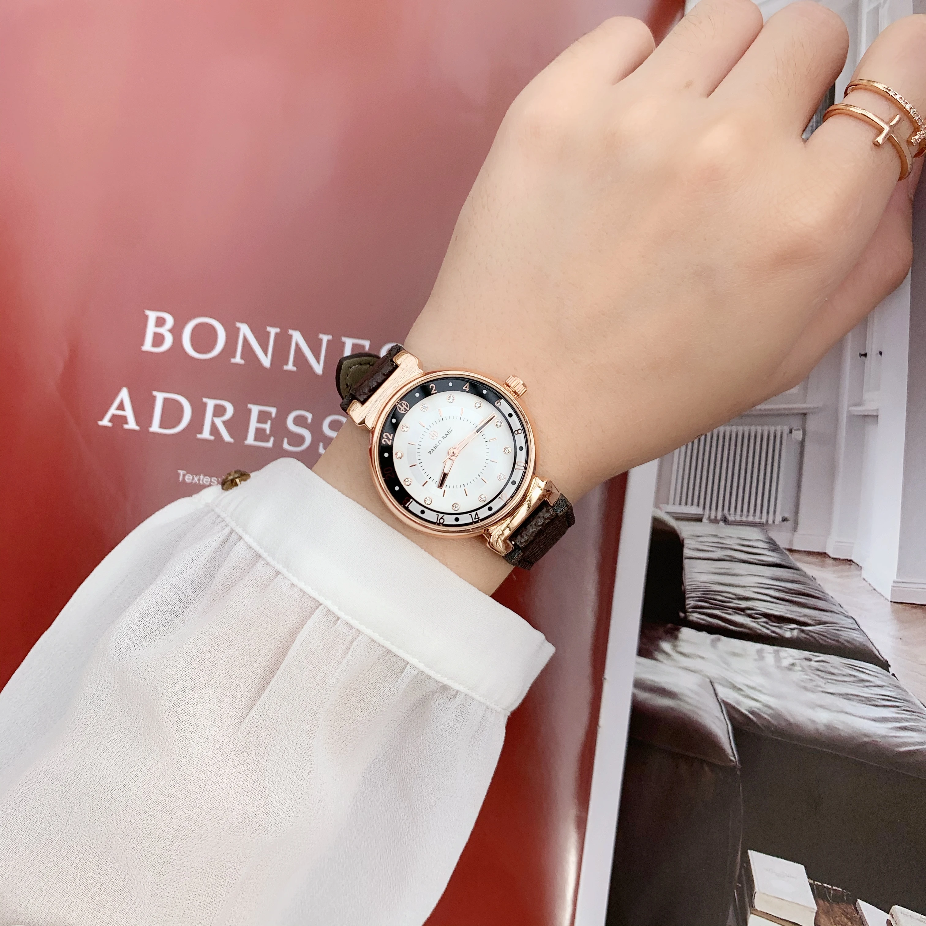 PABLO RAEZ Фирменная Новинка 100% Модные Стиль высокого качества женские часы класса