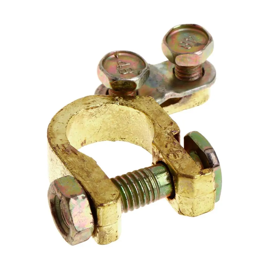 Новый 2 шт Замена авто Батарея терминал зажим зажимы Латунный разъем|auto car