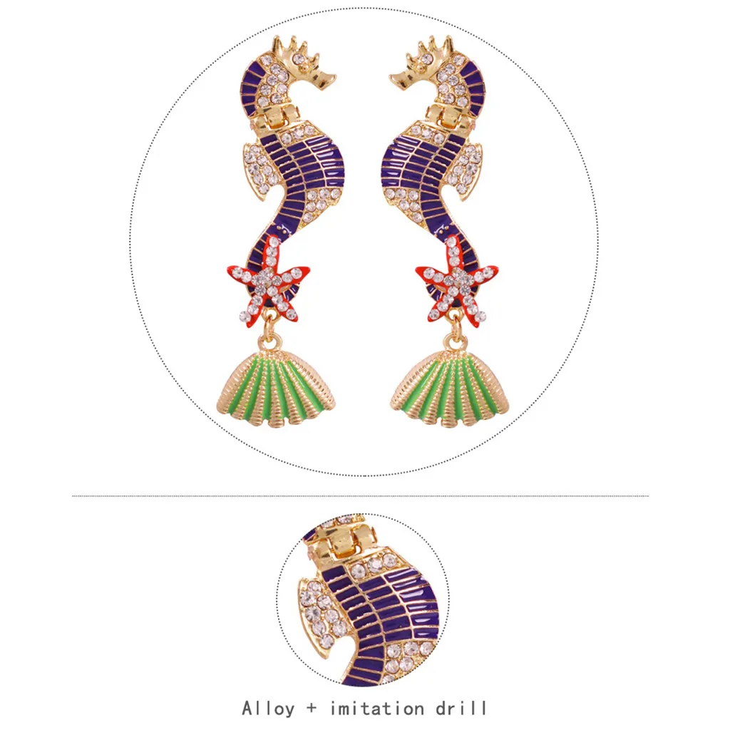 Серьги-подвески в богемном стиле женские висячие ювелирные украшения с