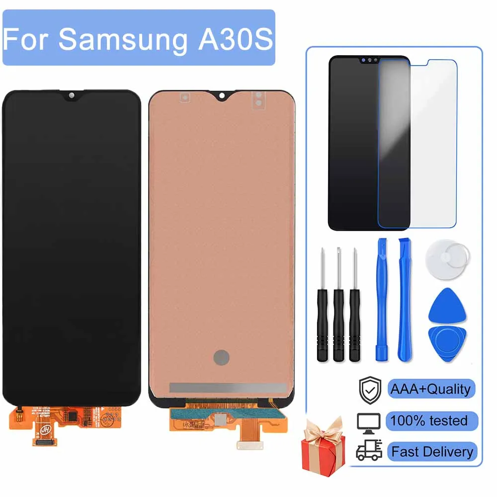 AAA + 100% новый ЖК дисплей для Samsung Galaxy A30s A307 A307F A307G сенсорный экран дигитайзер сборка