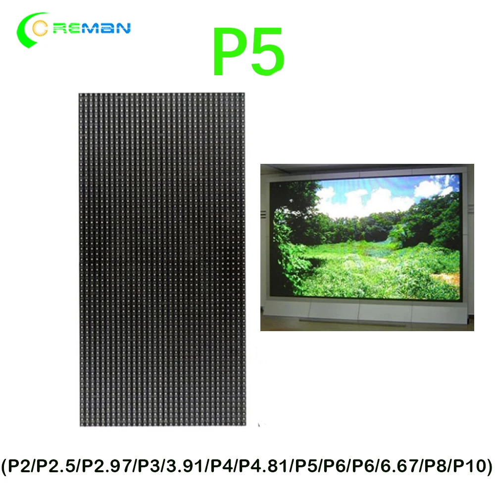Полноцветный комнатный светодиодный модуль smd2121 p5 p4 p3 64*32/фотопанель RGB