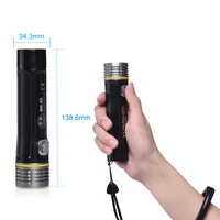 led flashlight torch camping light 5 switch mode waterproof zoomable bicycle light use 18650 battery
