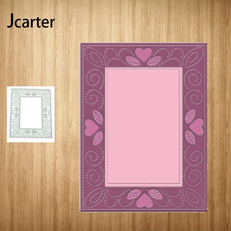 

Новый дизайн металлические Вырубные штампы прямоугольник сердце фон рукоделие Скрапбукинг рукоделие Нож Форма лезвие удар трафареты штам...