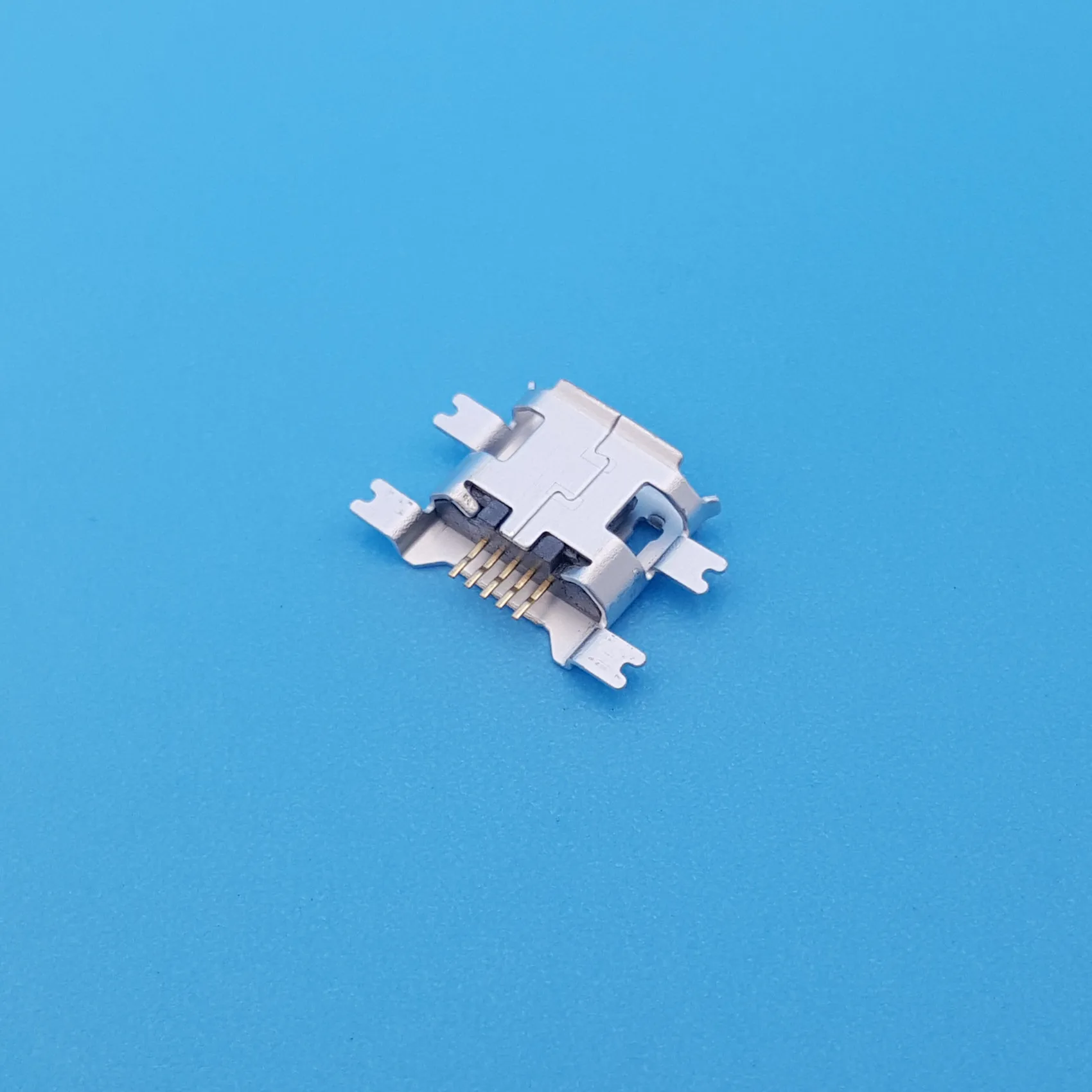 20 шт. Micro USB Тип B 5 контактный гнездовой разъем 4 ножки 1 17 SMT монтаж печатной платы