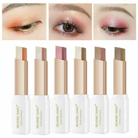 5 colors professional 2in1double color lazy eyeshadow stick stereo gradient shimmer waterproof lasting shimmer eyeshadow makeup