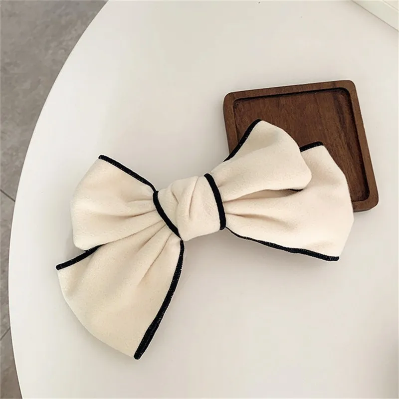 Заколка для волос с бантом Женская элегантный зажим из искусственного кашемира