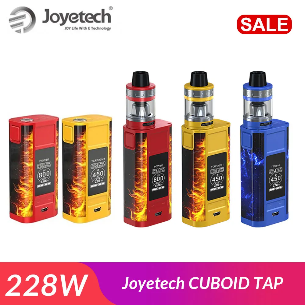 Оригинальная электронная сигарета Joyetech CUBOID TAP TC Mod Box 228 Вт