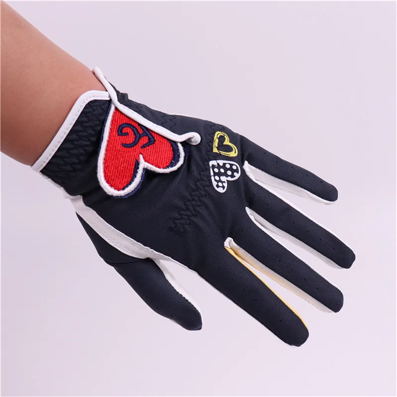 Новые перчатки для гольфа с вышивкой Love занятий спортом на открытом воздухе
