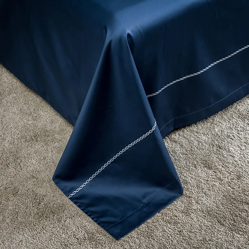 Новинка 3 шт. роскошное постельное белье из египетского хлопка с атласной