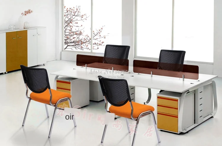 

Simple European Office Chair Training Chair With Writing Board Staff Chair Portable Student Table Stable Computer Chair