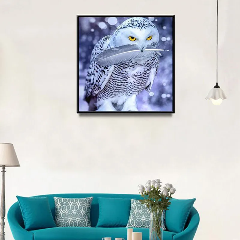 Алмазная картина Сова пейзаж вышивка крестиком пернатая DIY декоративные картины