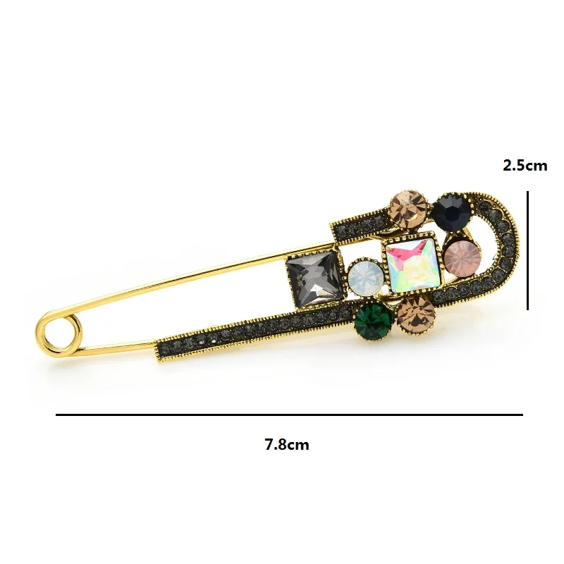 Wuli &amp baby винтажные большие броши на булавке подарок день Святого Валентина брошь