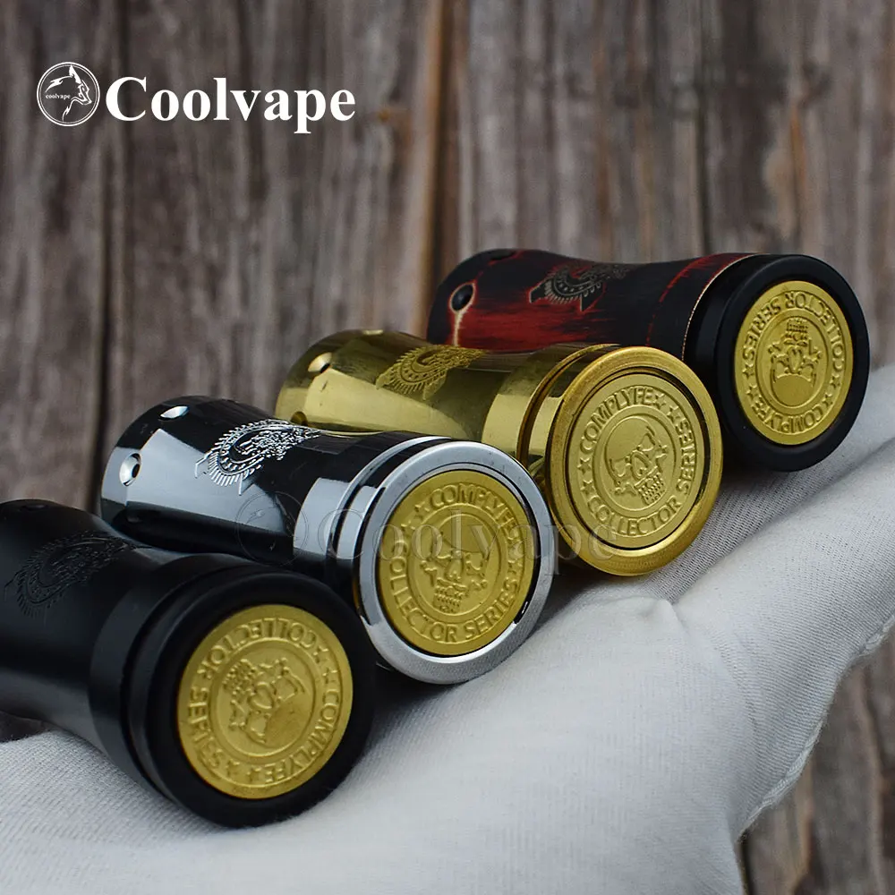

Takeover Mini Mod kit Comp Lyfe Mechanical Mod with SILENCER RDA kit 18350 battery 25mm brass mini style 510 mech mods