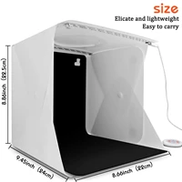 new portable photo studio box foldable shooting tent kit adjustable brightness for product display photo light box 20cm