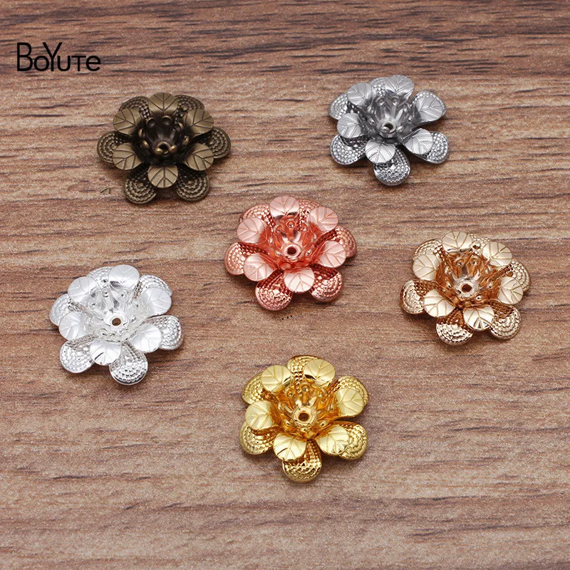

Трехслойные металлические латунные цветы BoYuTe (50 шт./лот) 18*5 мм материалы ручной работы «сделай сам» Аксессуары для ювелирных изделий
