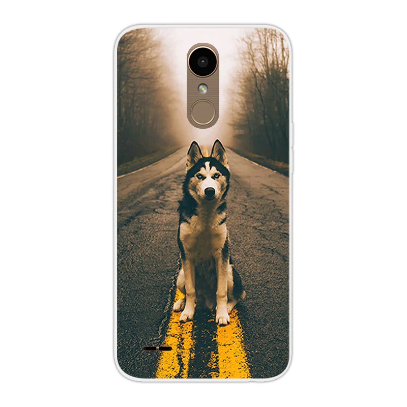 Модный мягкий ТПУ для LG K10 2017 милый чехол телефона с собакой TPU силиконовые чехлы